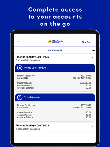 Ikhlas Finance Mobile Access iPad screenshot