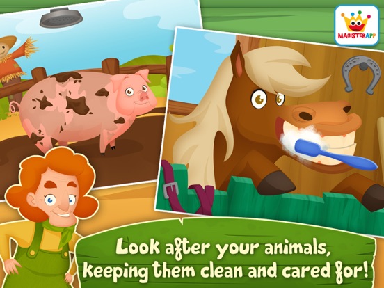 Dirty Farm: Peuters Spelletjes iPad app afbeelding 3