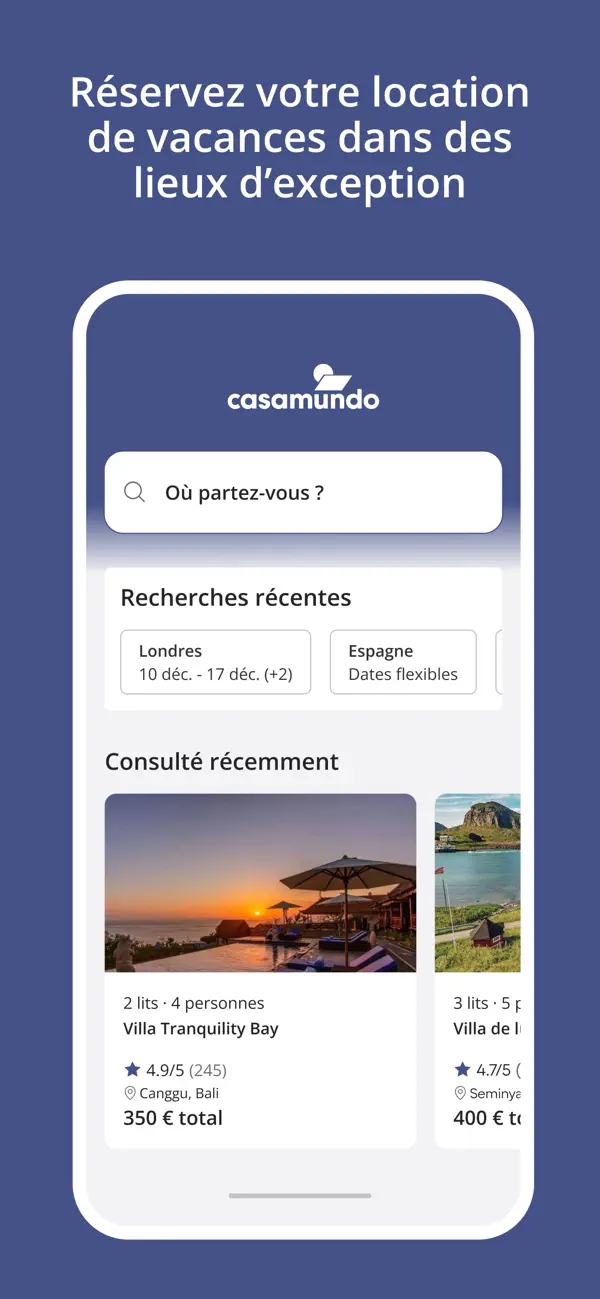 Screenshot #1 pour Casamundo: Maison de Vacances