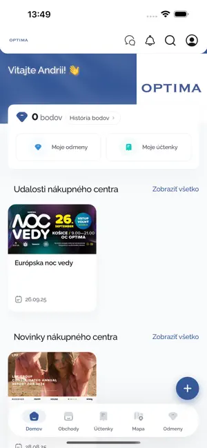 Optima Košice screenshot 2