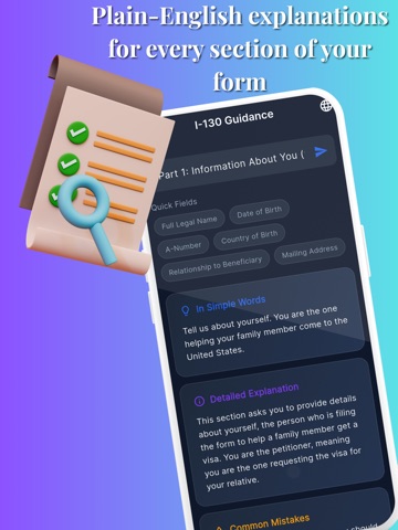 ImmiGuide: USCIS Form Helper iPad screenshot