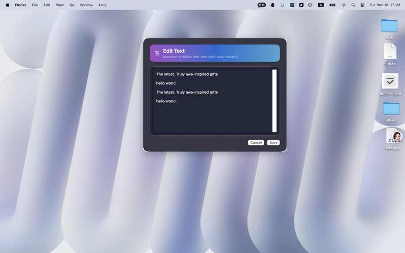 App screenshot