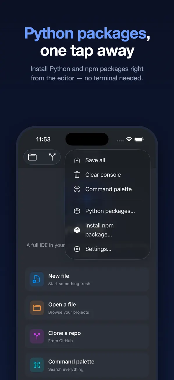 #3. Visual Code Editor - vCode (iOS) Av: Devang Samirbhai Shah
