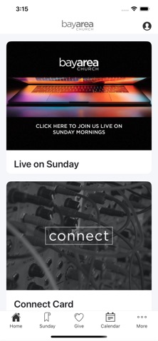 Bay Area Church app screenshot