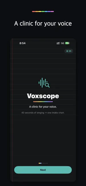 Voxscope — Vocal Range screenshot 1