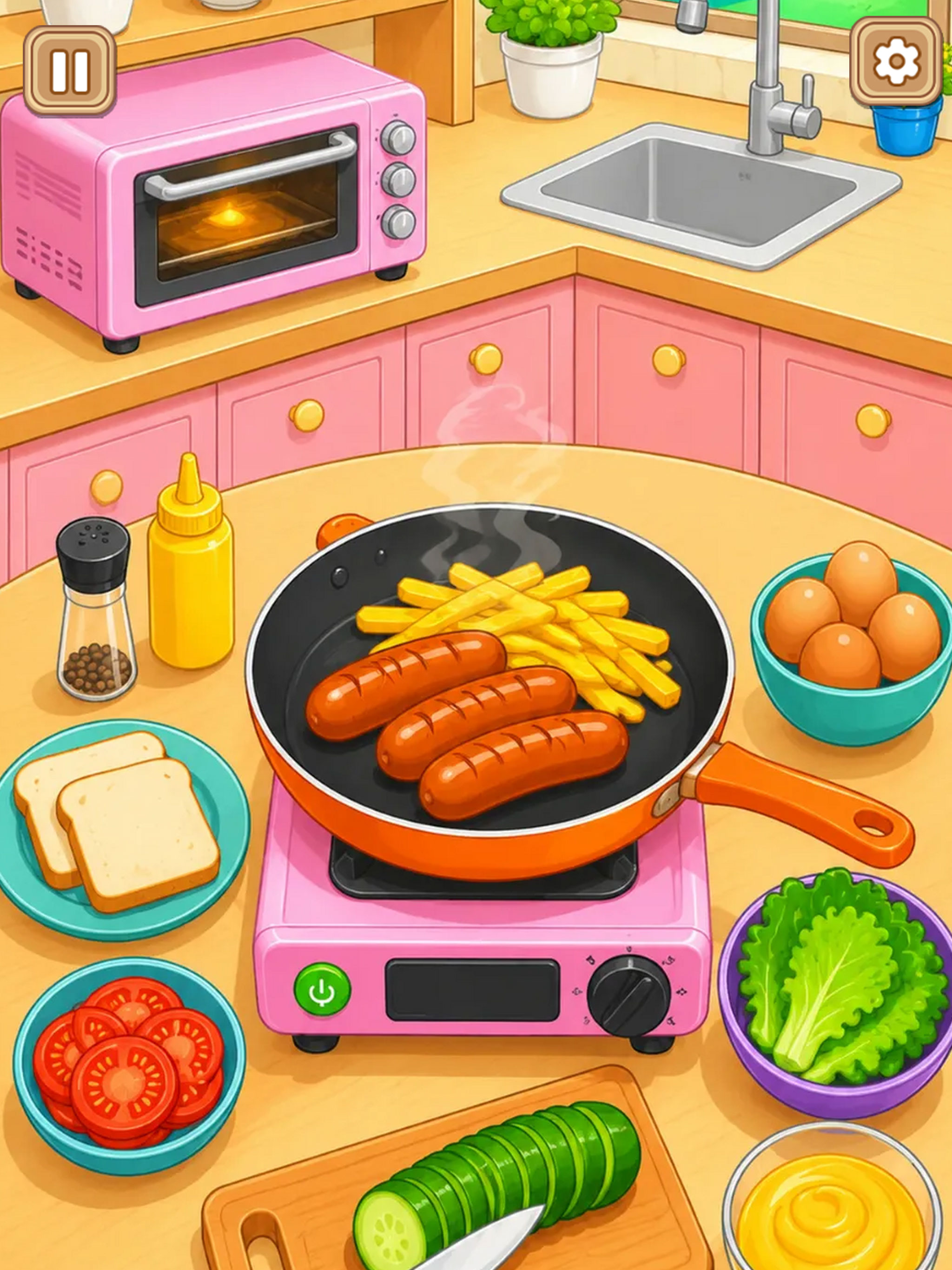 Crazy Kitchen Set Cooking ASMR screenshot 11