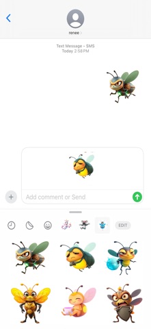 巨型发光萤火虫贴纸 screenshot