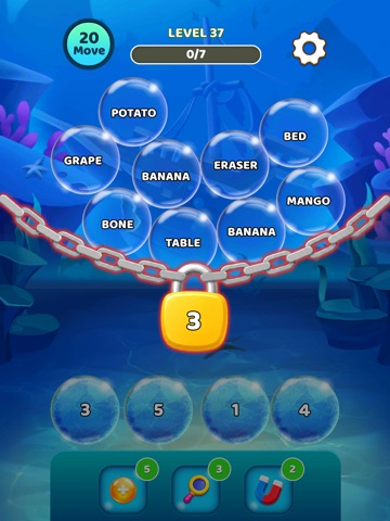 Word Bubble Sort: Pop Puzzle iPad screenshot