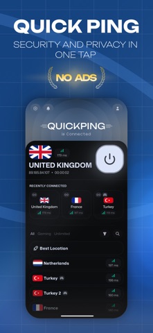 QuickPing VPN Screenshot 1 of 6