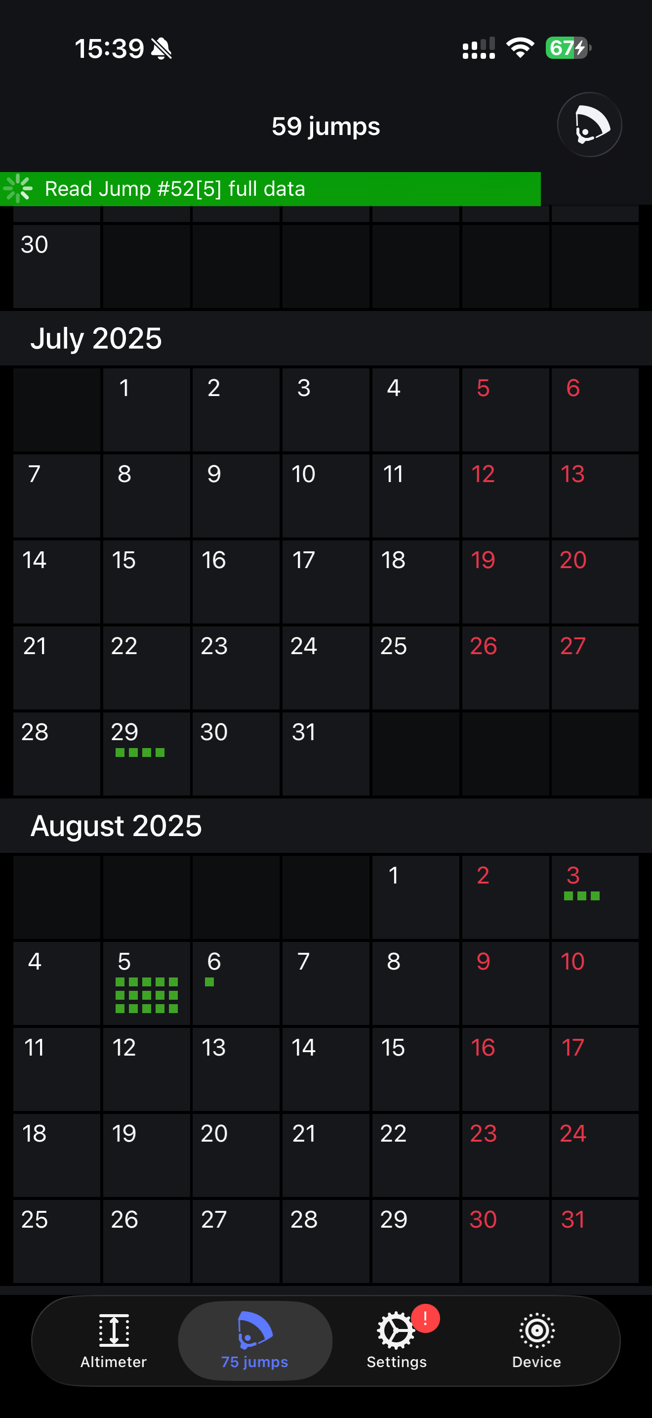 VOG-Altimeter screenshot 2