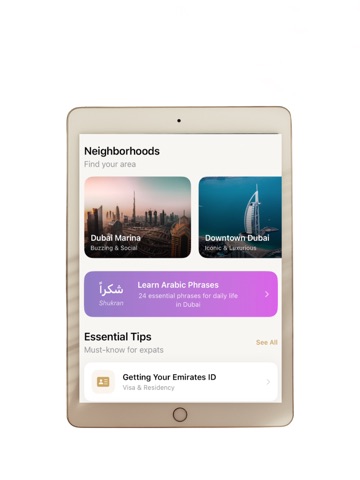 Dubai Expat Guide iPad screenshot