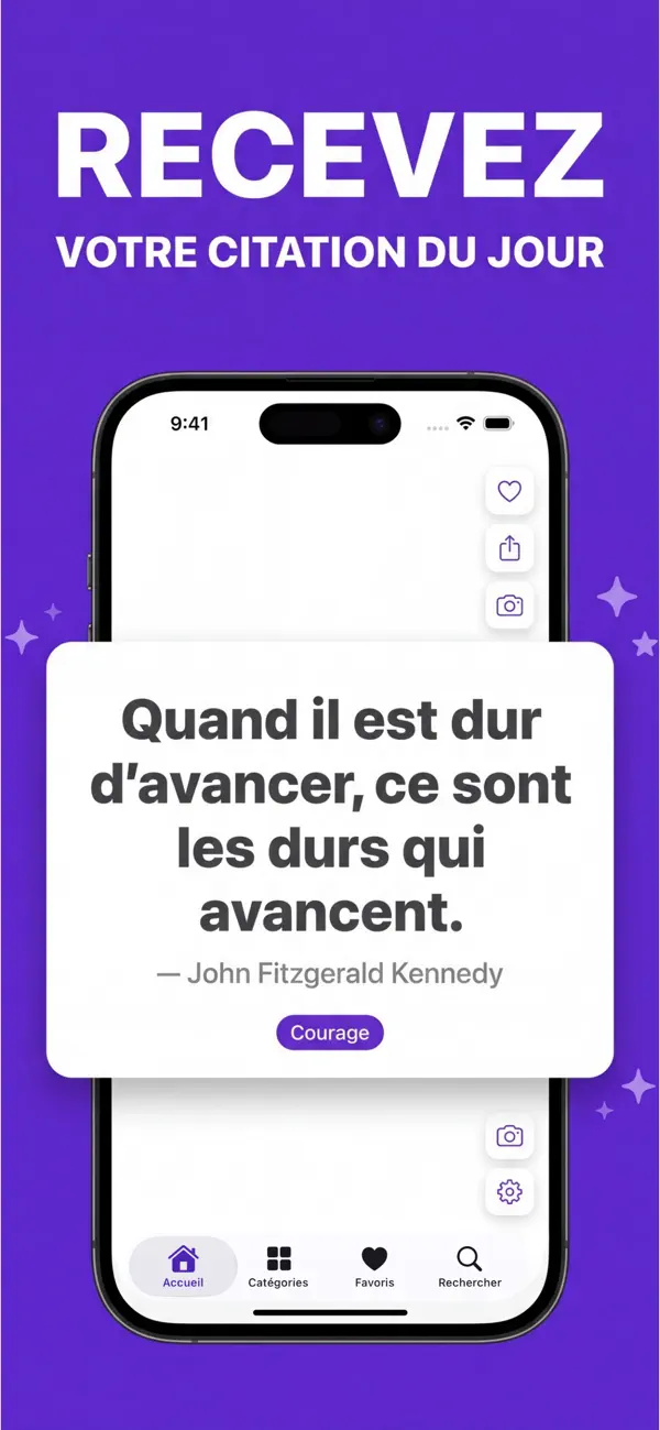Screenshot #1 pour Citation Positive du Jour +