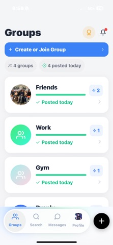 Droply Groups iPhone screenshot