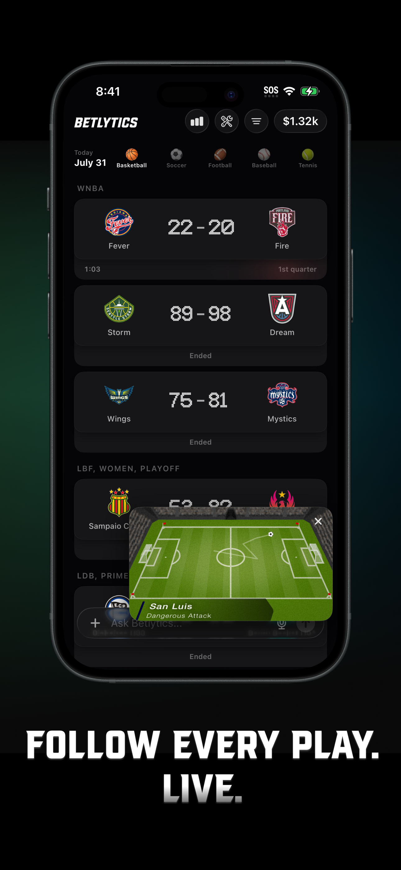 Betlytics: Props & Projections screenshot 5