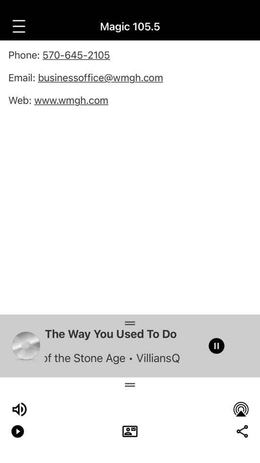 #3. Magic 105.5 WMGH (iOS) Podle: CC Broadcasting LLC