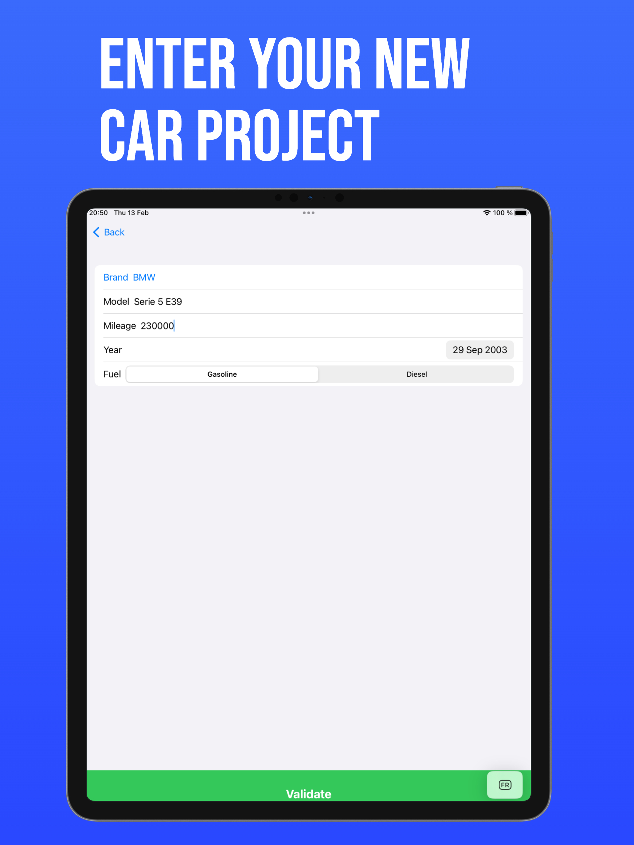 Car Chronicle Maintenance Log