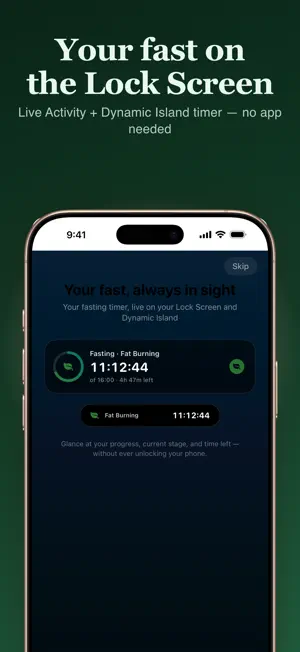 Lumifaste: Fasting Stage Timer screenshot 1