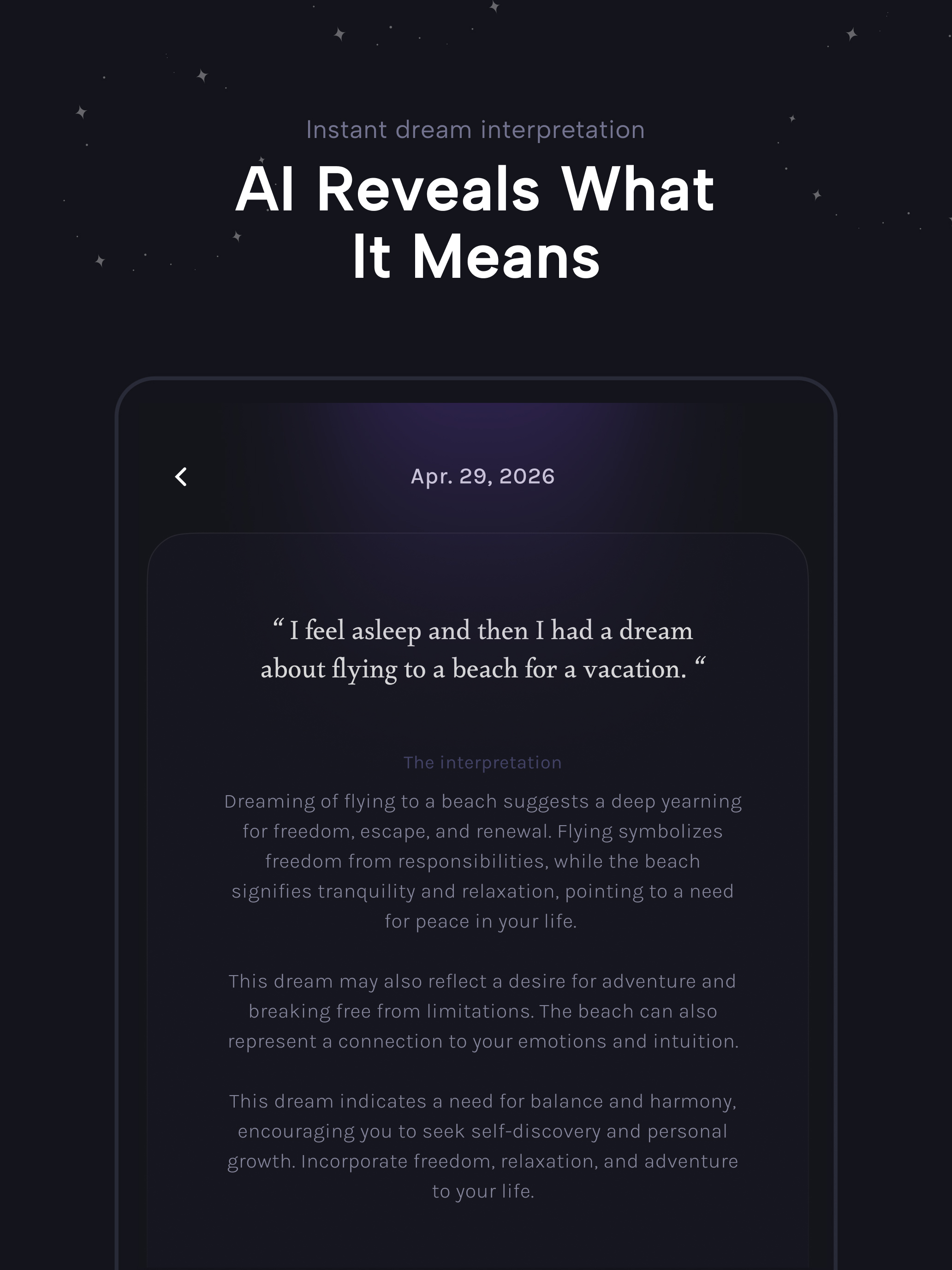 DreamOwl: Dream Journal