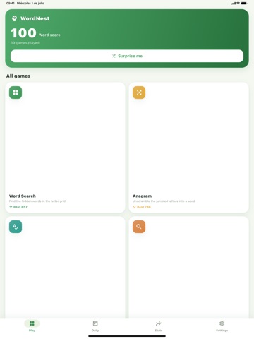 Wordory: Word Puzzle Pack iPad screenshot