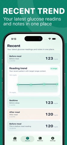 Blood Sugar Tracker : Log iPhone screenshot