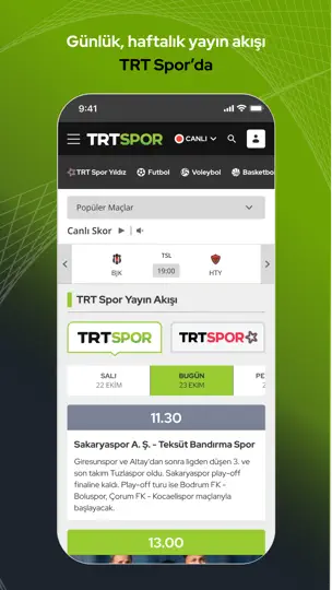 Скриншот TRT Spor – Canlı Maç Ve Haber на iPhone 4