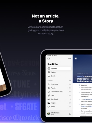 Particle: Personalized News iPad screenshot
