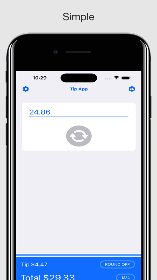 #3. Tip Calculator App (iOS) 由: Etched Prints, LLC