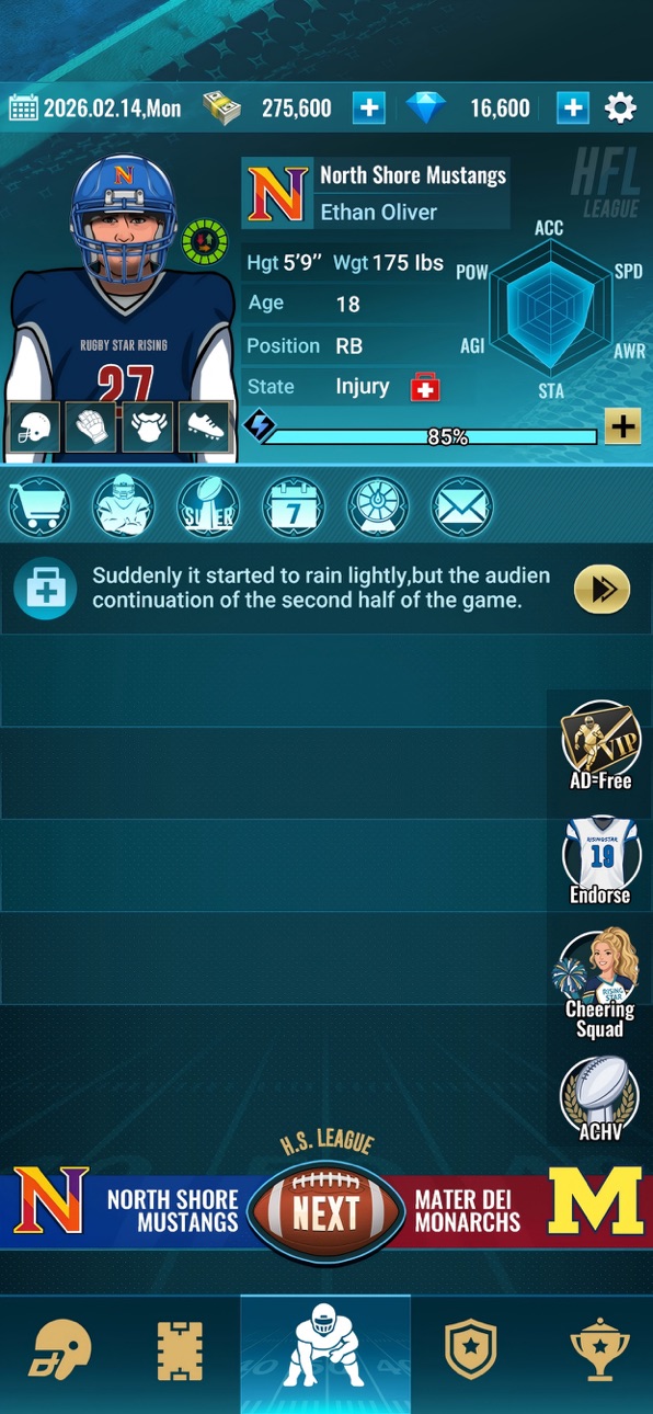 Rising Star Football iOS Mod IPA screenshot 6 - iOS game interface