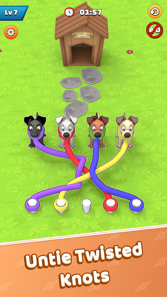 #1. Twisted Strap – Thread Busters (iOS) Podle: Muhammad Haroon Mehmood