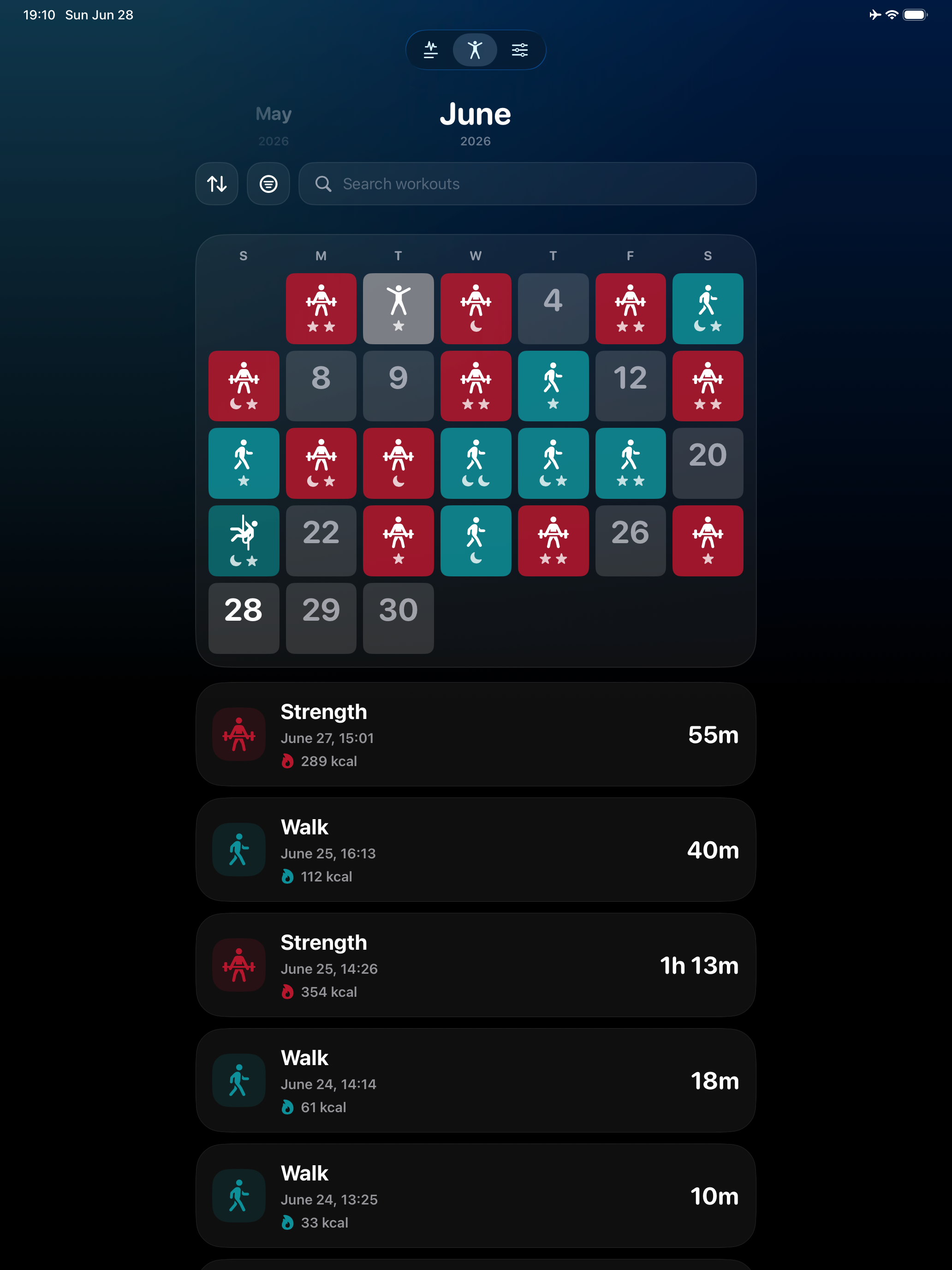 Body: Health Dashboard screenshot 12
