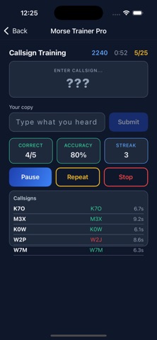 Morse Trainer Pro Screenshot 6 of 10