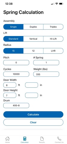Napoleon/Lynx Spring Calc Screenshot 3 of 4