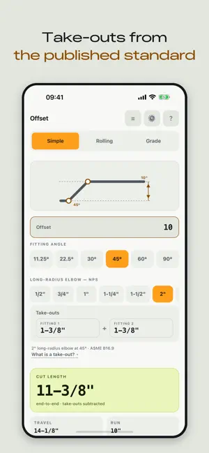 Pipe Offset Calc: Spoolset screenshot 3