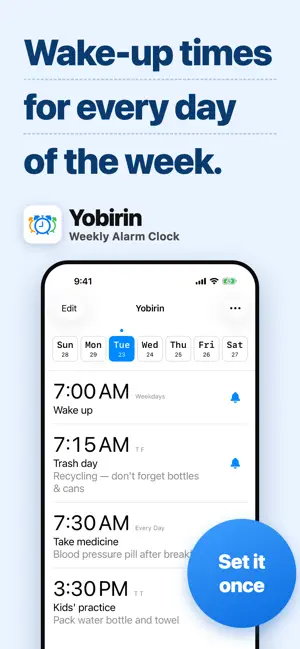 Repeating Alarm Clock: Weekly screenshot 1