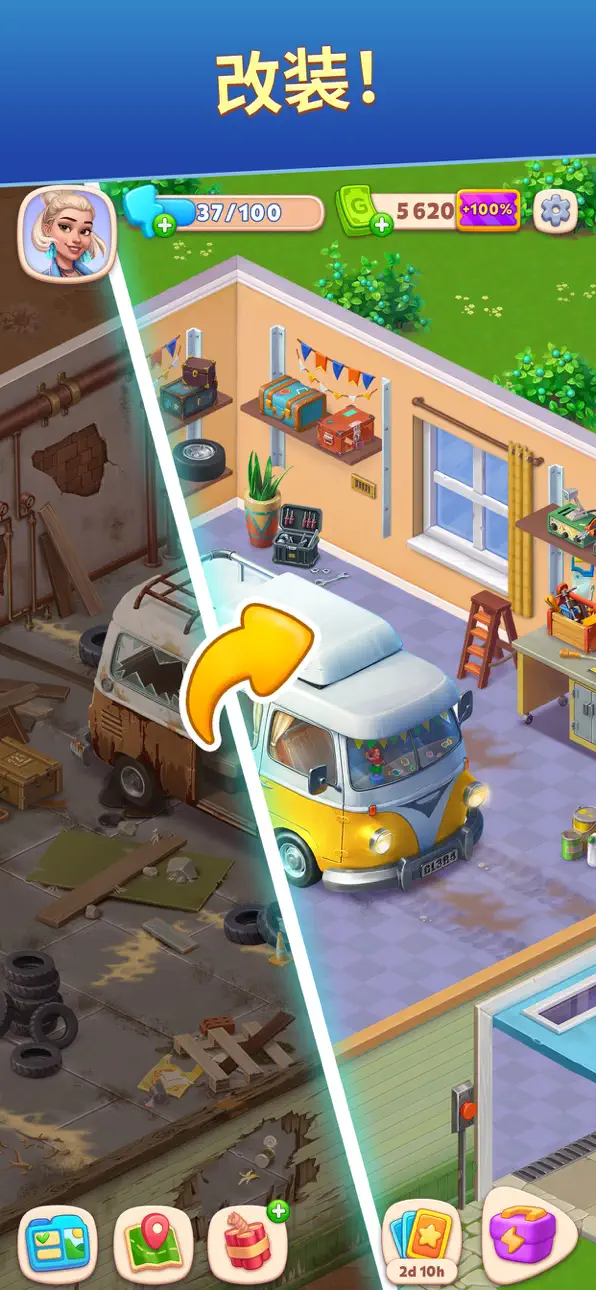 Road Trip: Merge Family Games! iOS Mod IPA screenshot 1 - iOS game interface
