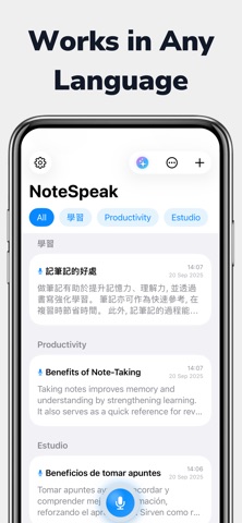 Transcription Audio to Text iPhone screenshot
