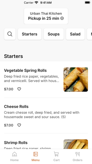 Urban Thai Kitchen app screenshot 2