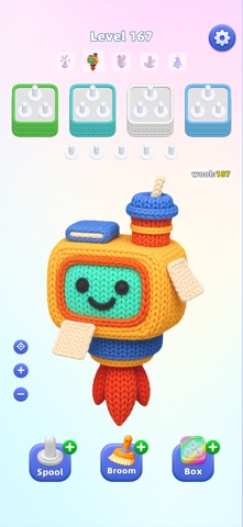 Wool Puzzle: Yarn Sort Unravel iPhone screenshot