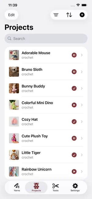 Crochetlog screenshot 2
