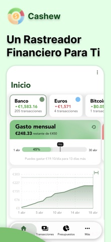 Cashew—Expense Budget Tracker iPhone screenshot 1