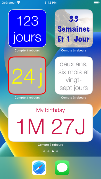 Screenshot #2 pour Widget Compte à rebours