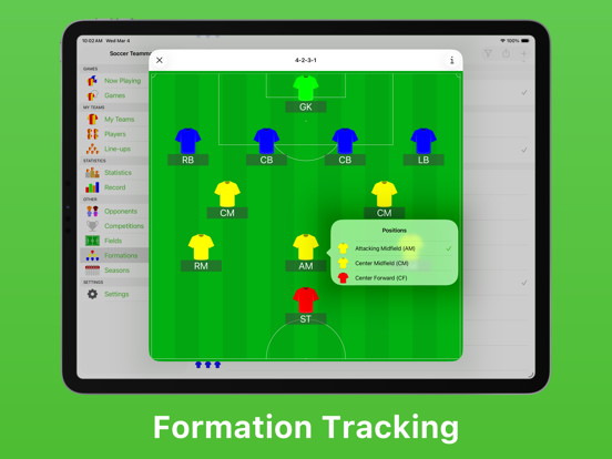 Soccer Teammate iPad app afbeelding 6
