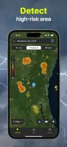Lightning Tracker My Radar Map screenshot #3 for iPhone