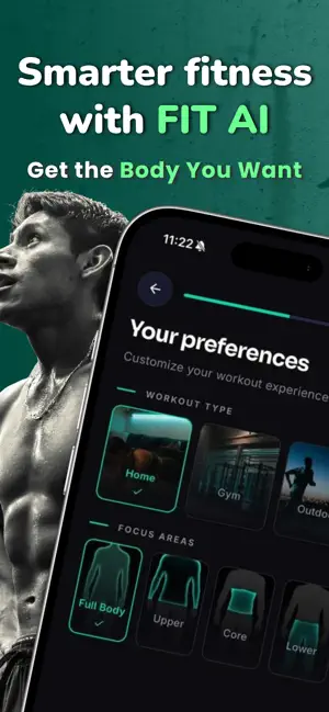 FITAI Fitness Workout Planner screenshot 1