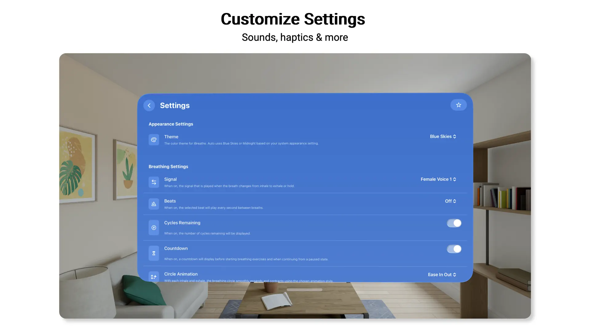 iBreathe – Relax and Breathe screenshot 3