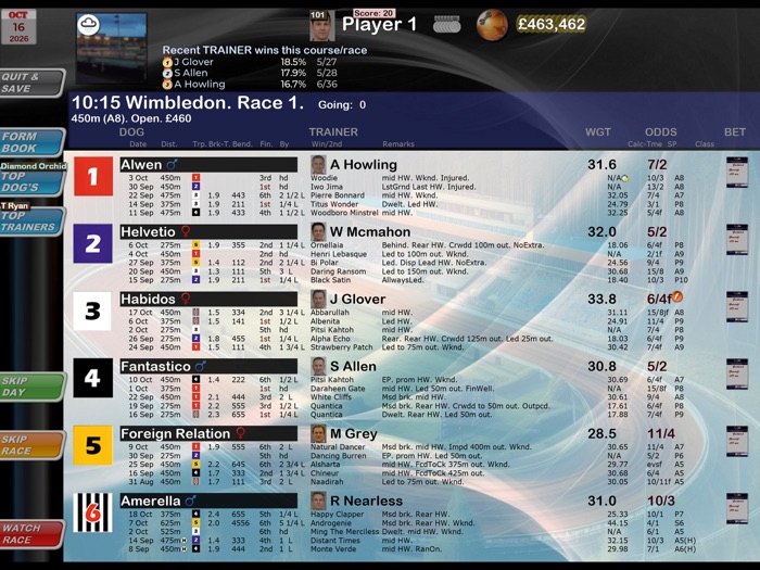 Greyhound Manager Touch