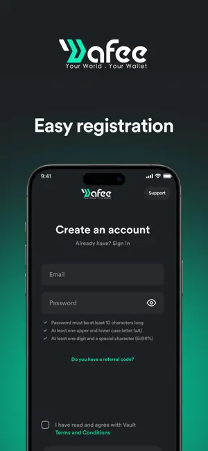 Wafee: Fiat & Crypto Hub screenshot 1