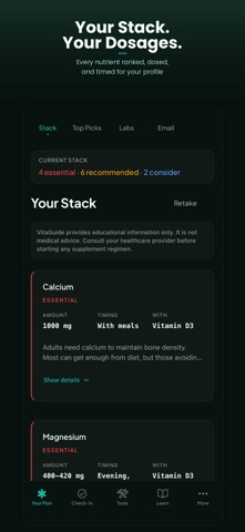 VitaGuide - Build Your Stack Screenshot 2 of 7