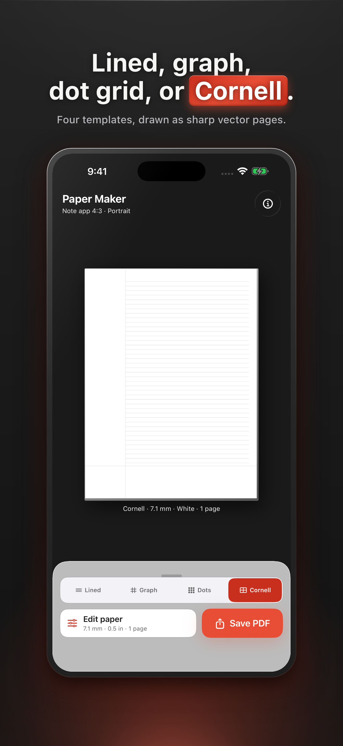 Paper Maker: Note Templates screenshot 2