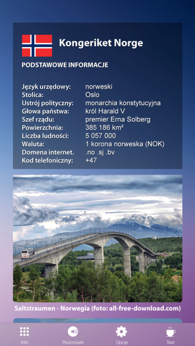 Screenshot #1 pour Rozmówki polsko-norweskie